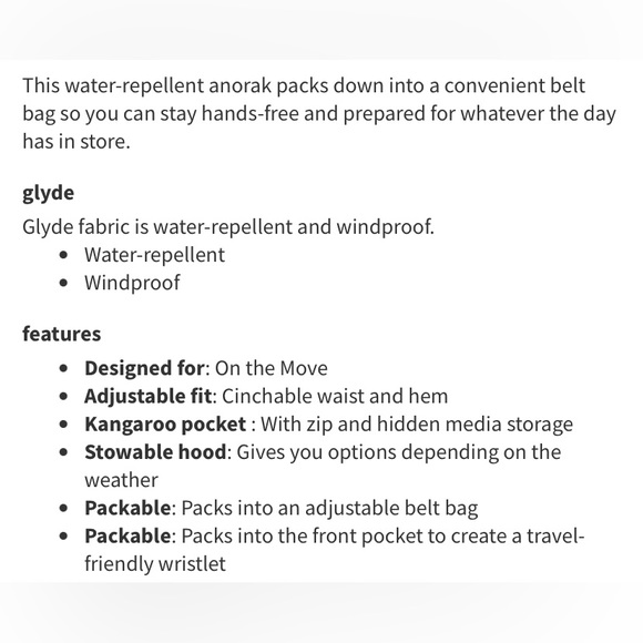 SOLD Lululemon Women’s Evergreen Anorak Pull Over Jacket size 12 - Picture 5 of 5